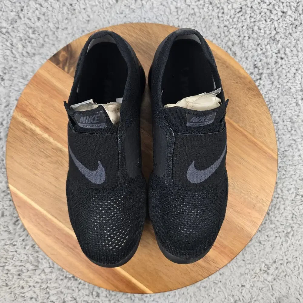 Nike Women 8 Air Vapormax Moc Triple Black Gym Daily Casual Sneaker AA4155-004